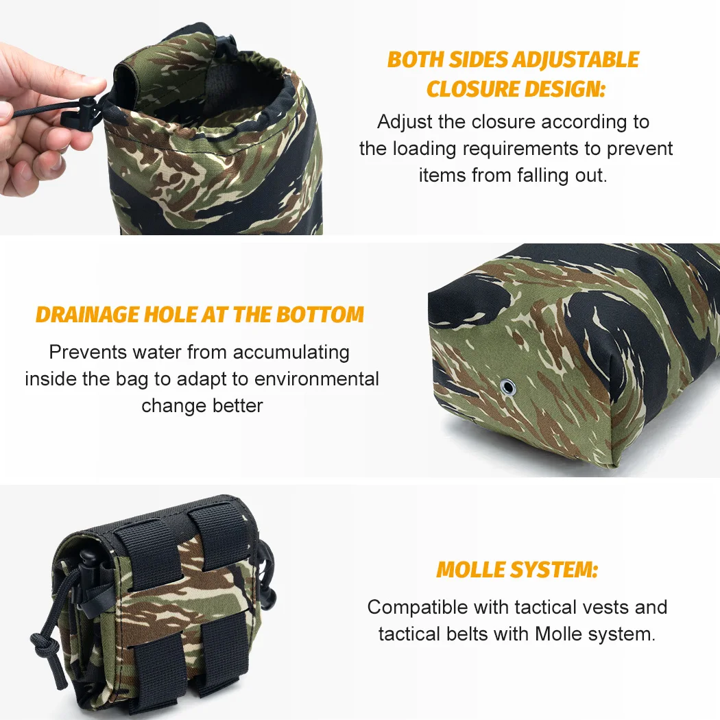 IDOGEAR Mini bolsa táctica de reciclaje EDC bolsa de basura bolsa de herramientas multifunción plegable 35116 - imagen 4