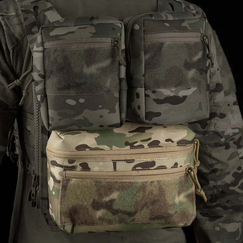 Bolsa táctica Universal GP, paquete de almacenamiento con cremallera General, bolsa de herramientas Molle de expansión para portador de placa, aparejo de pecho, equipo de caza - imagen 5
