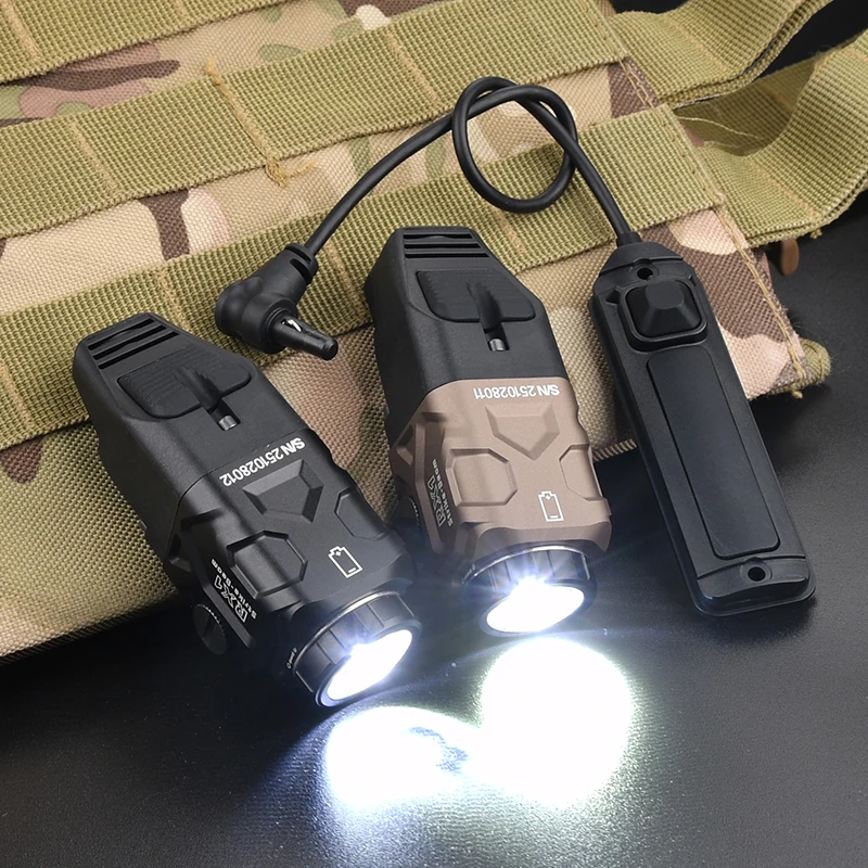 Luz de pistola táctica CS RX1 WADSN, luz de cazador, linterna táctica de aluminio, 800 lúmenes, potente foco de 20mm - imagen 3