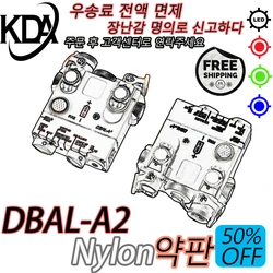 WADSN- DBAL-A2 simplificado de nailon, punto rojo, verde, azul, indicador de puntería, luz LED estroboscópica blanca, linterna para arma de caza