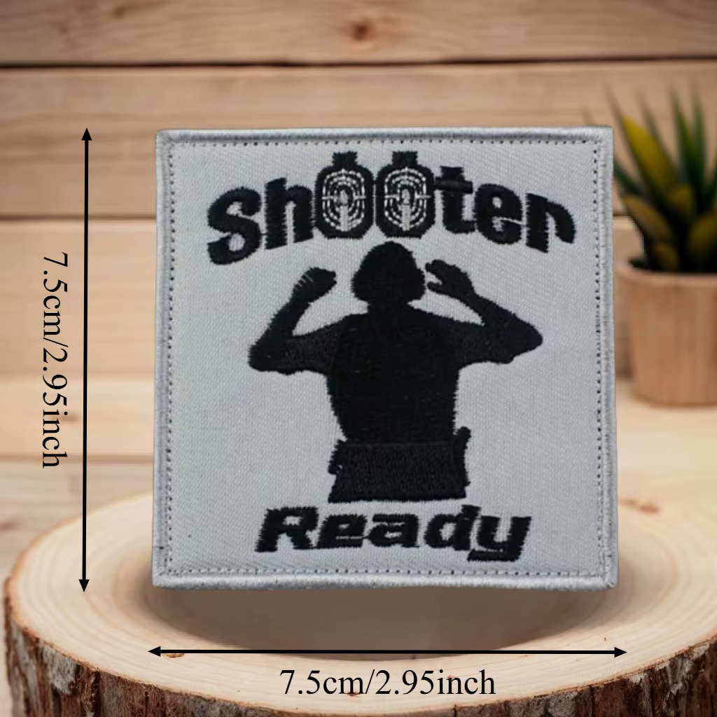 Parche IPSC bordado 3D táctico con velcro para chaleco o mochila - imagen 4