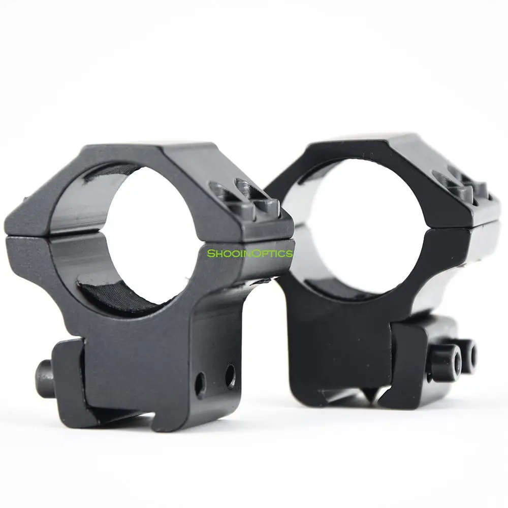Shooin Optics Scope Mount Anillo de tubo de 1 pulgada y 25,4 mm Base de cola de milano de 9-11 mm Aleación de aluminio R7136 - imagen 4