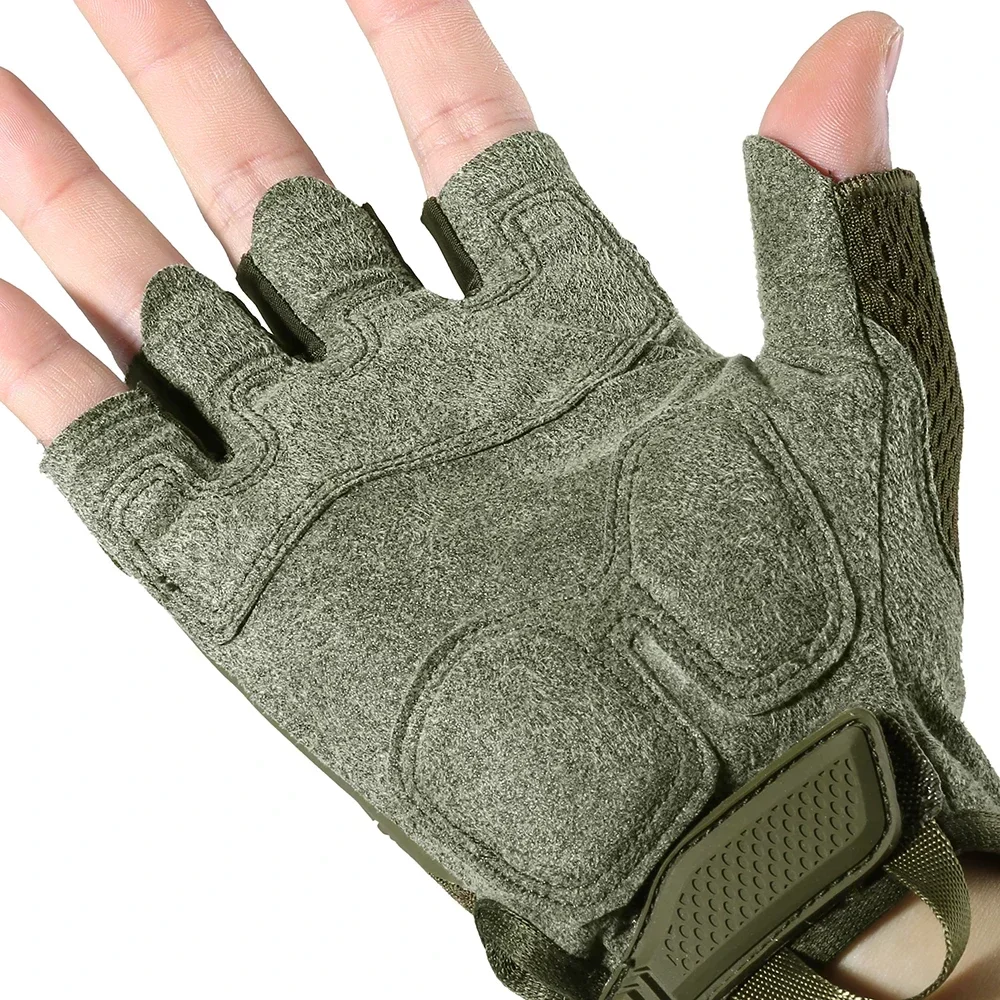 Guante sin dedos, guantes de medio dedo, mitones tácticos transpirables SWAT Airsoft, bicicleta, tiro al aire libre, senderismo, conducción, nuevo - imagen 5