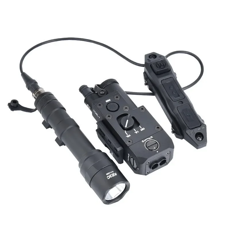 WADSN-linterna láser IR roja de Metal CQBL, M600, M300, PLHV2, interruptor de doble función, traje táctico Airsoft, luz LED para arma de caza - imagen 4