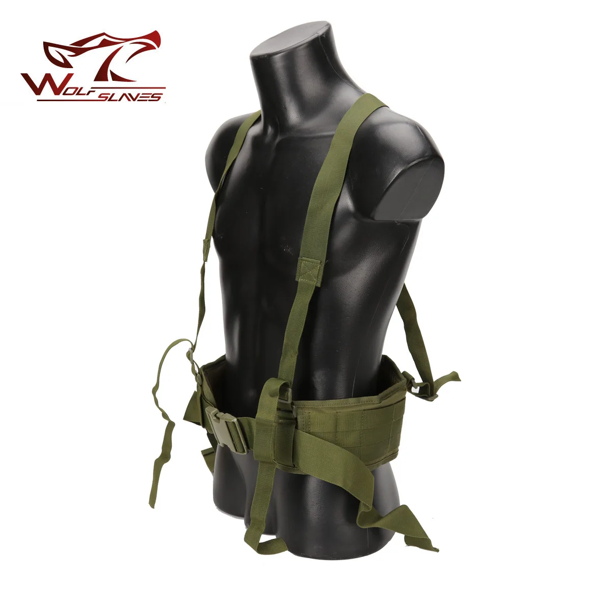 Chaleco táctico MOLLE con banda trasera para el hombro, cinturón acolchado de camuflaje CS para Airsoft, accesorio de chaleco de caza de nailon 1000D - imagen 3