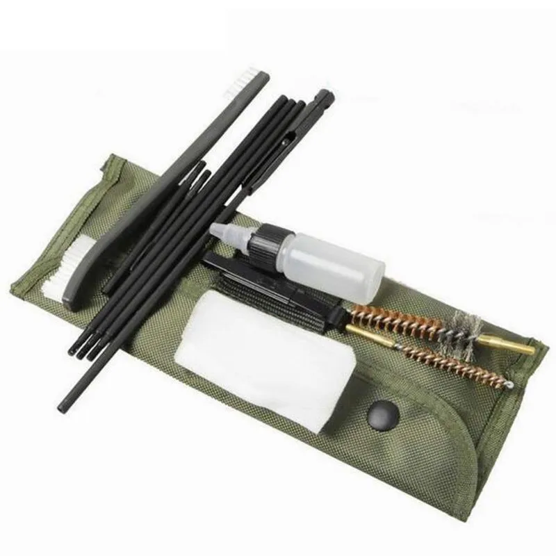 Kit de limpieza de pistola AR15 M16, alfombrilla para todos los Rifles de carabina Ruger 10/22.22.223.308, variantes Boresighter, cepillos tácticos para pistola - imagen 2