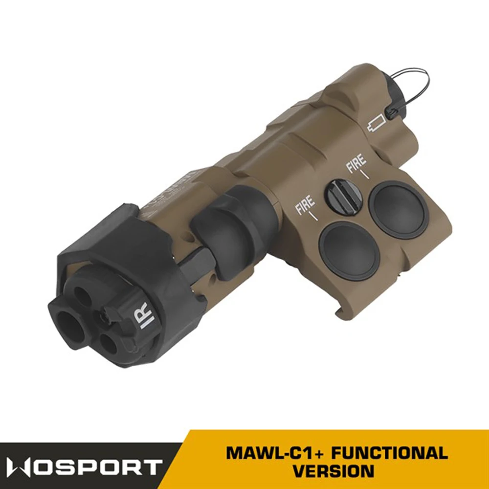 Linterna funcional táctica MAWL-C1 para exteriores, láser verde/láser rojo, montaje en riel, intercambio lateral a lateral - imagen 5