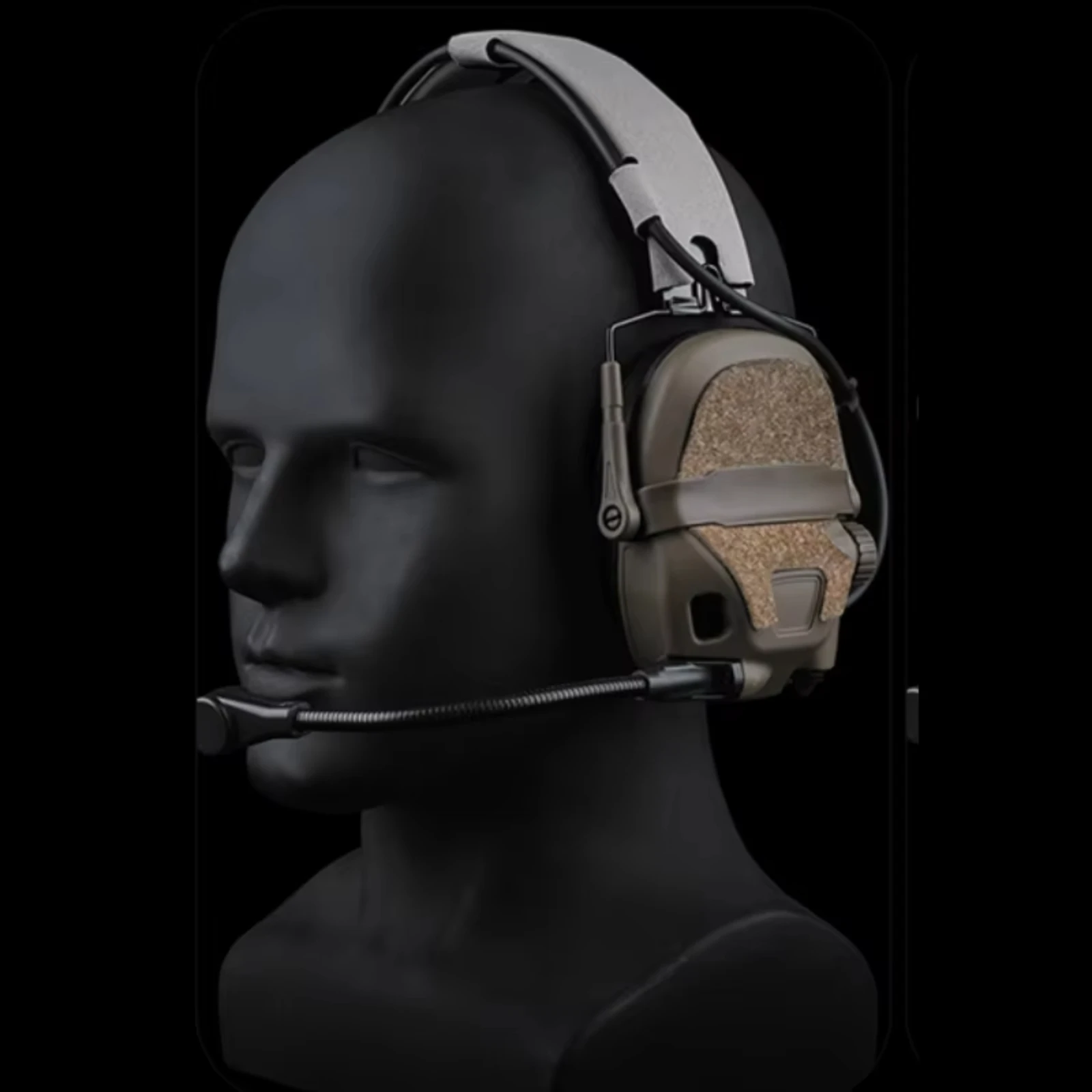 Cierre de gancho y bucle para auriculares Compatible con AMP para camuflaje, accesorios para orejeras de protección auditiva para tiro de caza - imagen 2