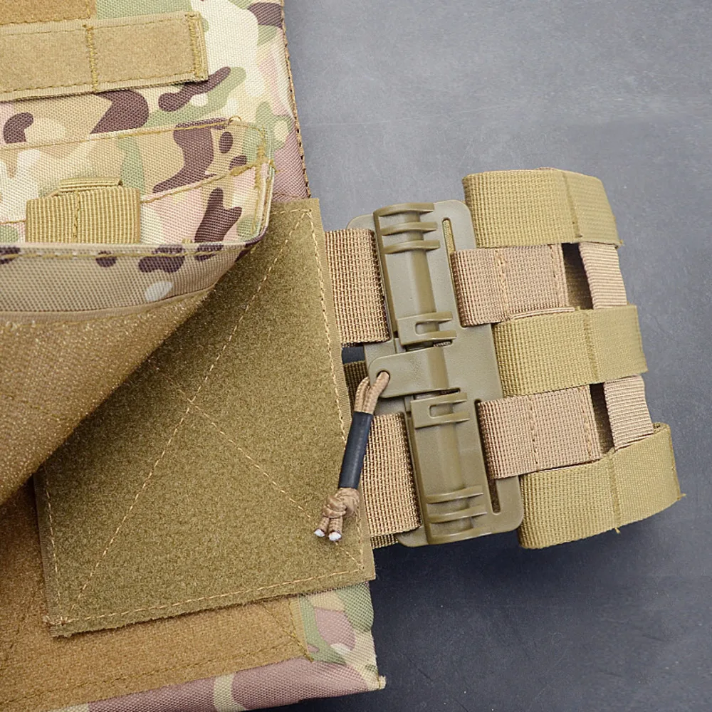 Faja táctica con hebilla de liberación rápida, tubos MOLLE QD actualizado JPC CPC 6094 420 NCPC XPC, chaleco de caza - imagen 5
