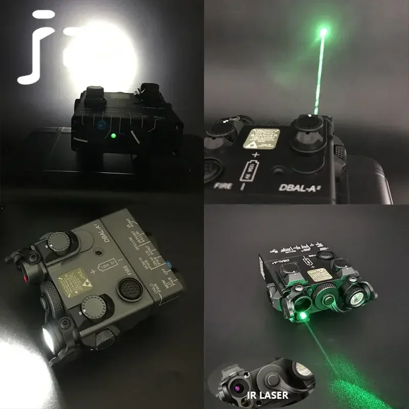 SotacTactical DBAL-A2 de Metal de alta potencia rojo verde IR láser LED luz blanca SF M600B luz de explorador juego de interruptor de presión de Control Dual - imagen 2