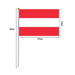 Banderas agitadoras de mano Austria 14x21cm