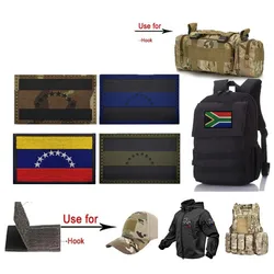 Venezuela IR bandera reflectante pegatina mágica parche de tela bordado parches militares para ropa insignias bordadas con gancho y bucle