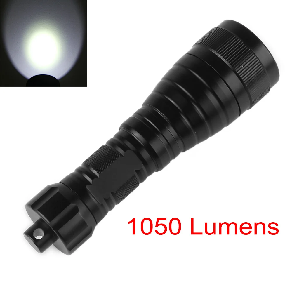 Linterna de buceo impermeable de alta potencia, 150m, 1050 Lm, L2 - imagen 4