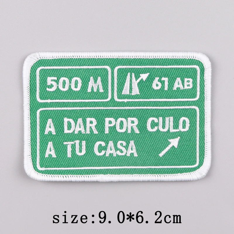 Parches termoadhesivos señal de tráfico y hongo para planchar y coser - imagen 2