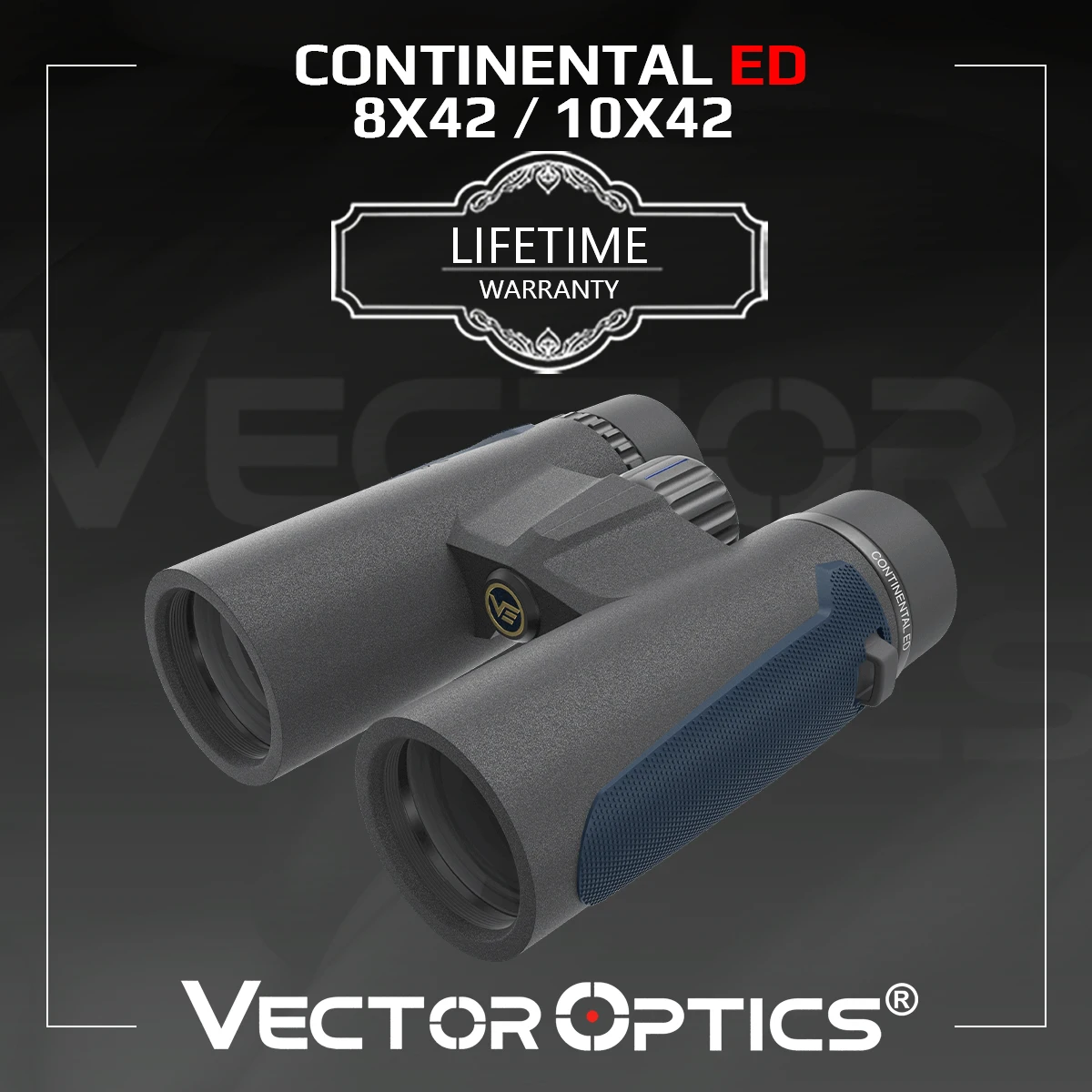 Binocular Vector Optics Continental 8x42/10x42 con lente ED de prisma de techo totalmente multicapa más de 88% de transmisión de luz - imagen 2