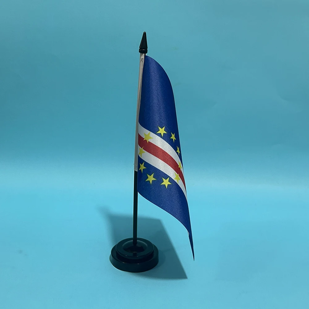 BANDERA DE SKY, bandera de escritorio de oficina de capa, bandera Verde, 14x21cm, capa de poliéster, cartel nacional Verde, adornos de escritorio, banderas, decoración de mesa - imagen 5