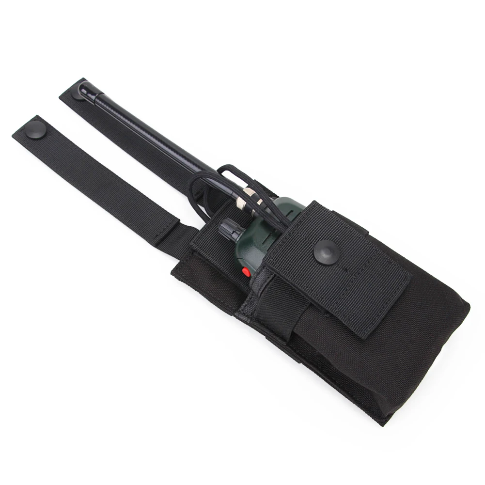 Accesorio de acampada, funda de intercomunicación de tela Oxford, cinturón táctico, portaherramientas EDC, bolsa Molle para Walkie Talkie - imagen 4