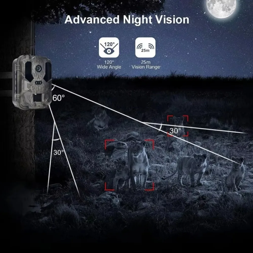 Cámara de caza 4G 4K visión nocturna IP66 con app móvil - imagen 5