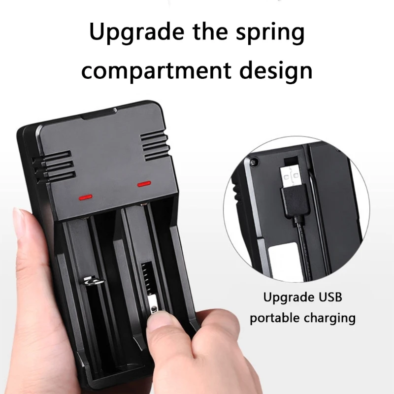 Dock carga cargador batería 18650 liviano para 26650 batería recargable K1KF - imagen 4