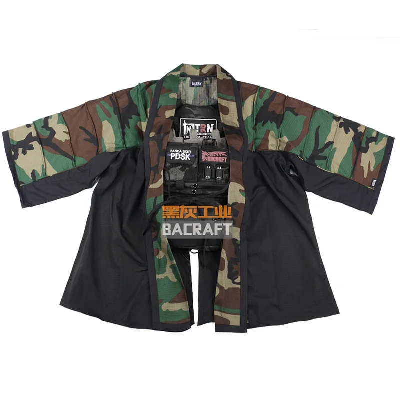 Mono de camisa bordada mejorada de guerrero chino, chaqueta de entrenamiento de capa, juego táctico para hombres y mujeres, primavera y otoño - imagen 4