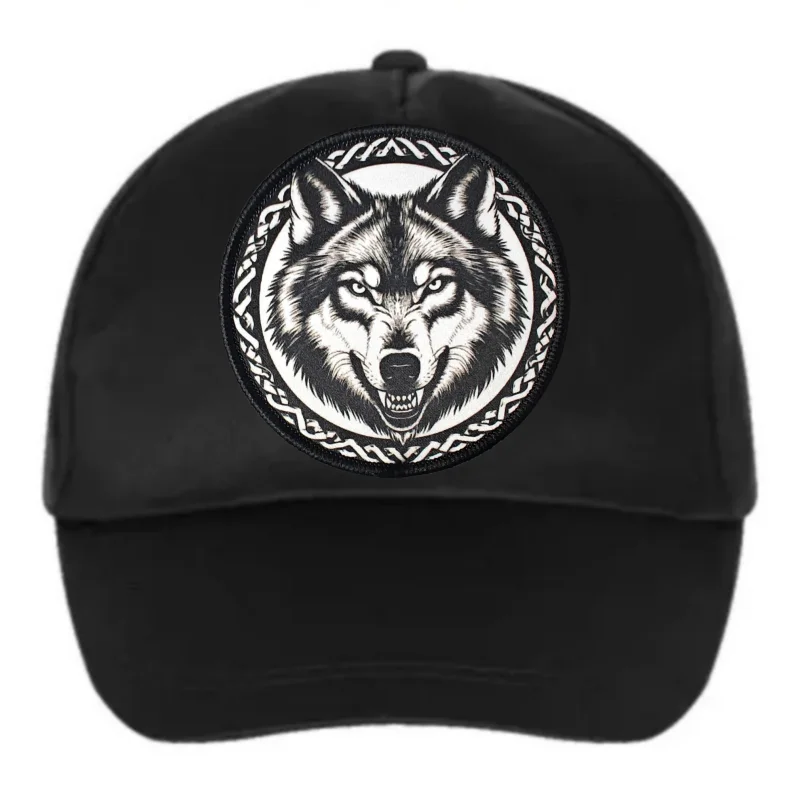 Parche táctico cabeza de lobo con gancho y bucle para moral - imagen 5