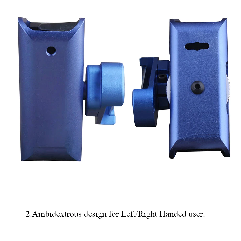 Bolsa de aluminio para revistas IPSC, funda CNC-B para Airsoft, bolsa para revistas giratoria de 360 grados para Glock, azul BD6280B - imagen 3