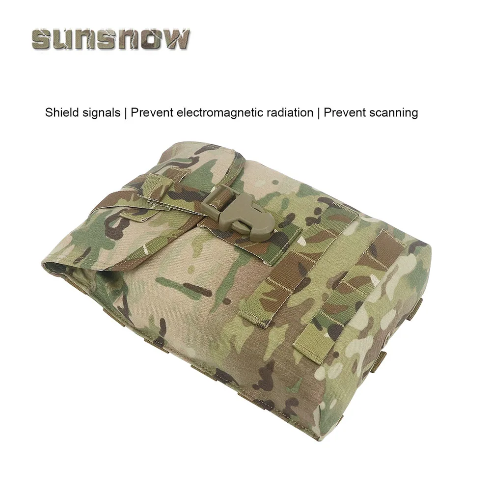 Bolsa de Panel trasero de chaleco táctico antiestático con bolsillo de señal de bloque SFLCS Digital para exteriores - imagen 2