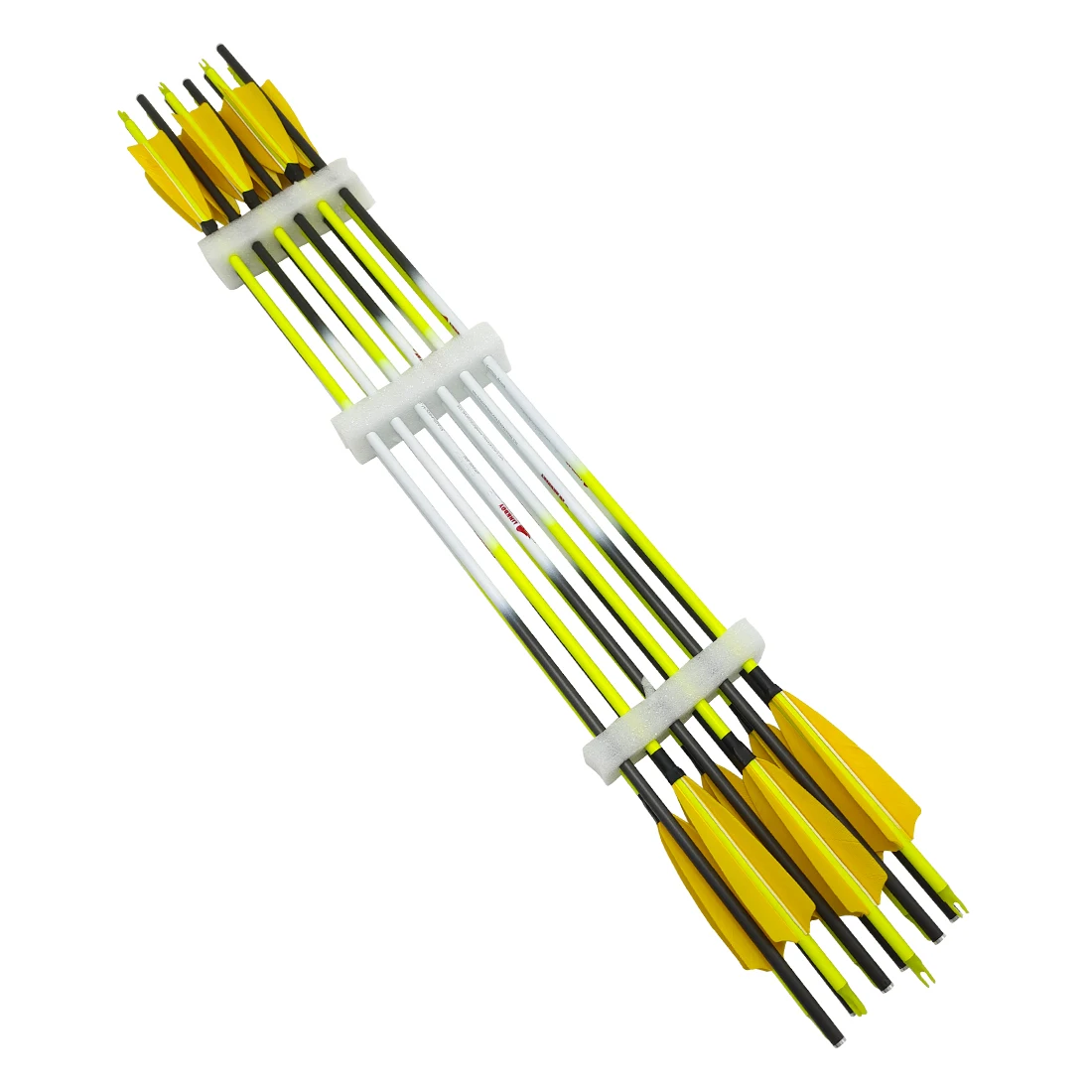 12 Uds Linkboy tiro con arco 100% flechas de carbono puro ID6.2MM accesorios de flecha 75gr puntas arco caza - imagen 4