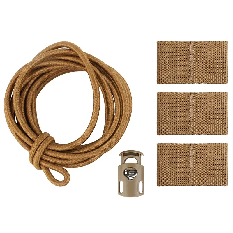 Kit de cuerda elástica con bandera, correa fija, correa ajustable que absorbe los golpes, correa para chaleco MOLLE, almacenamiento - imagen 5