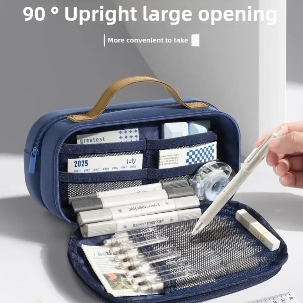 Estuche retro de lápices grande resistente al desgaste y suciedad - imagen 3