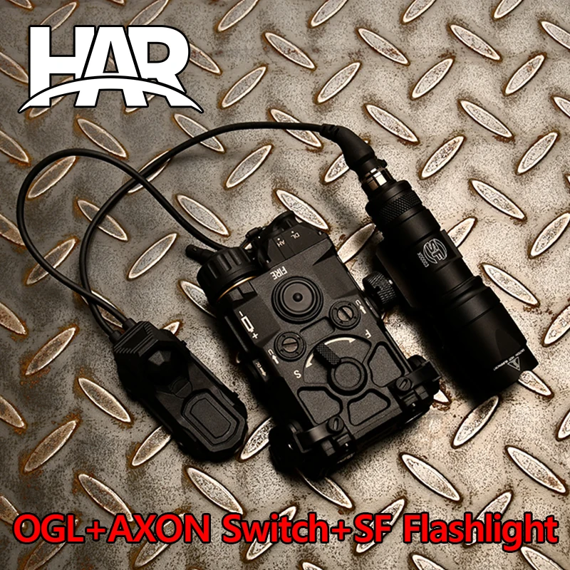 Caja de batería táctica Surefir M300A M600C linterna M300 M600 OGL AXON interruptor de Control Dual compatible con caja de batería de riel de 20MM