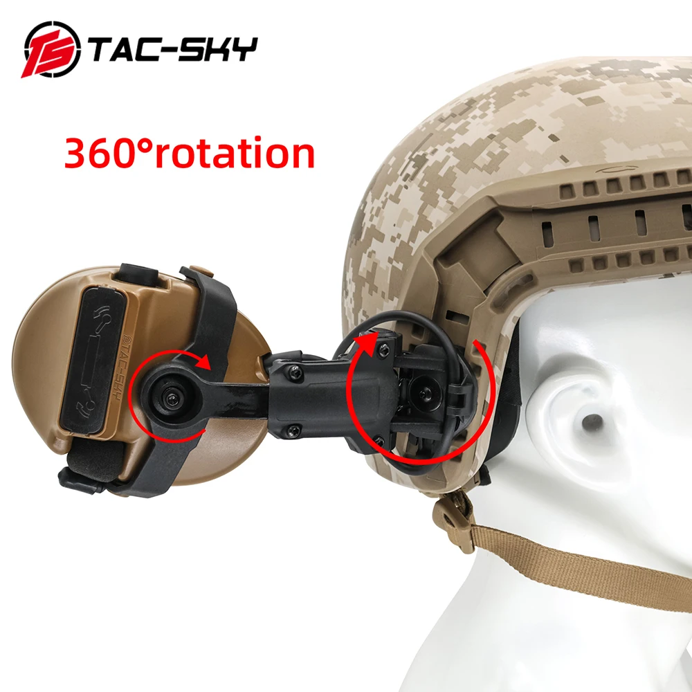 TS TAC-SKY nuevo adaptador de riel para casco ARC COMTA III auriculares tácticos y adaptador PTT U94 Ptt y diadema de repuesto para auriculares tácticos - imagen 5