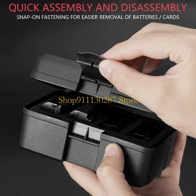 Caja organizadora J1HC impermeable a prueba golpes para almacenamiento batería cámara protege contra humedad y - imagen 5