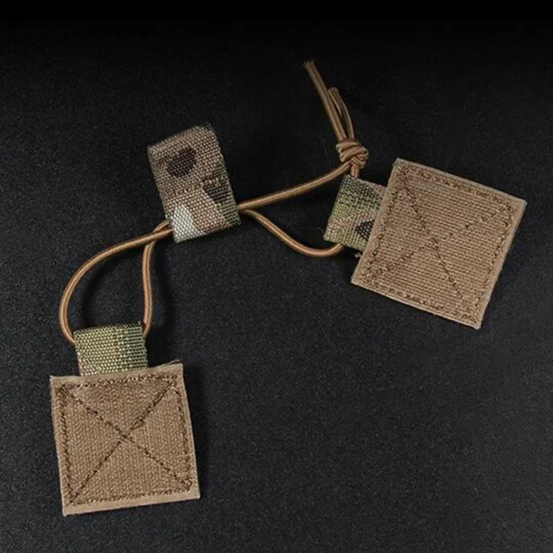 Correas elásticas tácticas, sujetador de revistas para plataforma de pecho D3CRM, gancho y bucle, cuerda de retención de Radio, hebilla fija, accesorios para chaleco - imagen 5