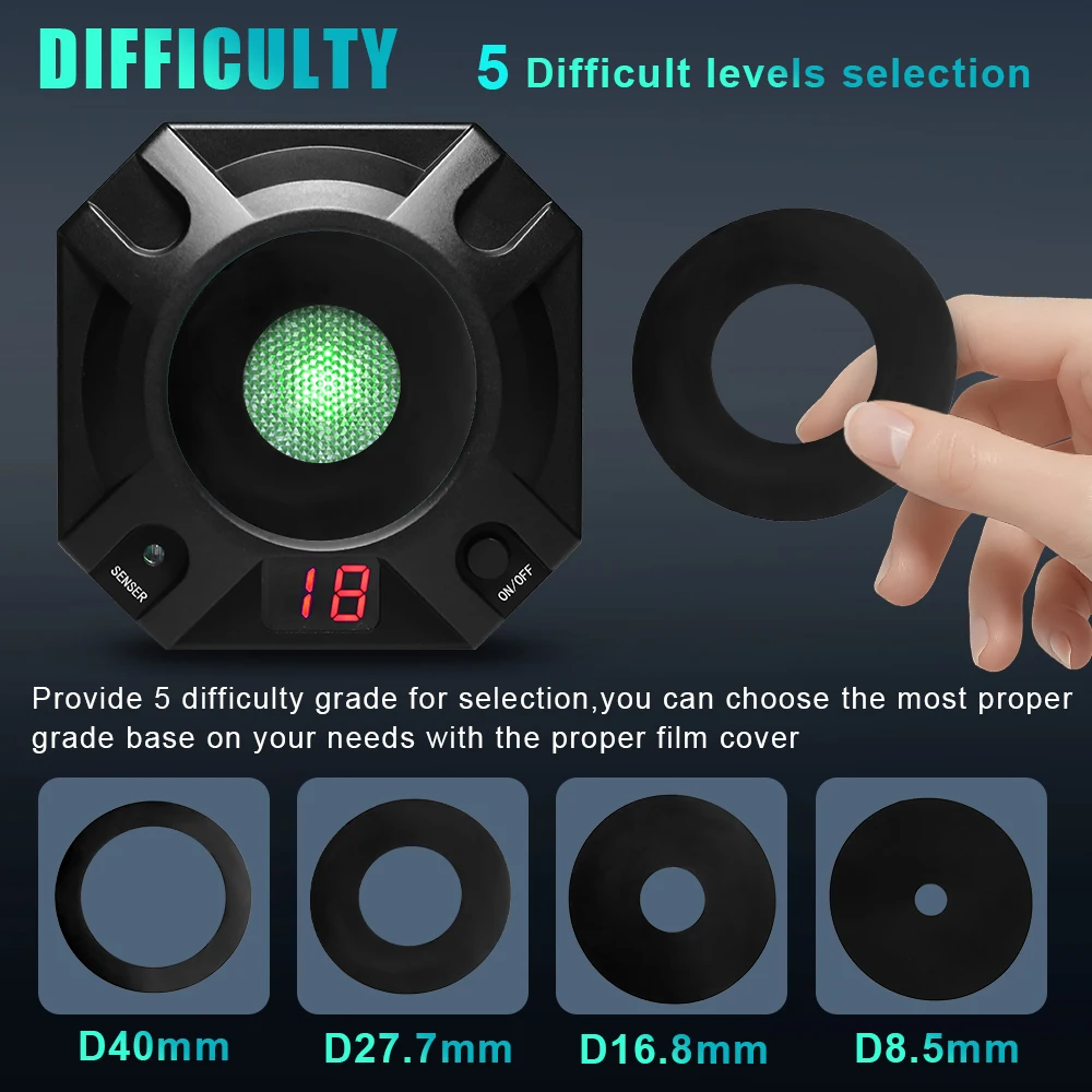 Objetivo de entrenamiento con láser de fuego seco, objetivo de disparo por inducción infrarroja con puntuación y efecto de sonido para práctica de tiro con balas láser - imagen 4