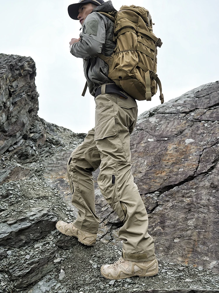 Pantalones tácticos de asalto de segunda generación, duraderos, impermeables, transpirables, pantalones de trabajo de combate para montañismo con rodilleras integradas - imagen 4