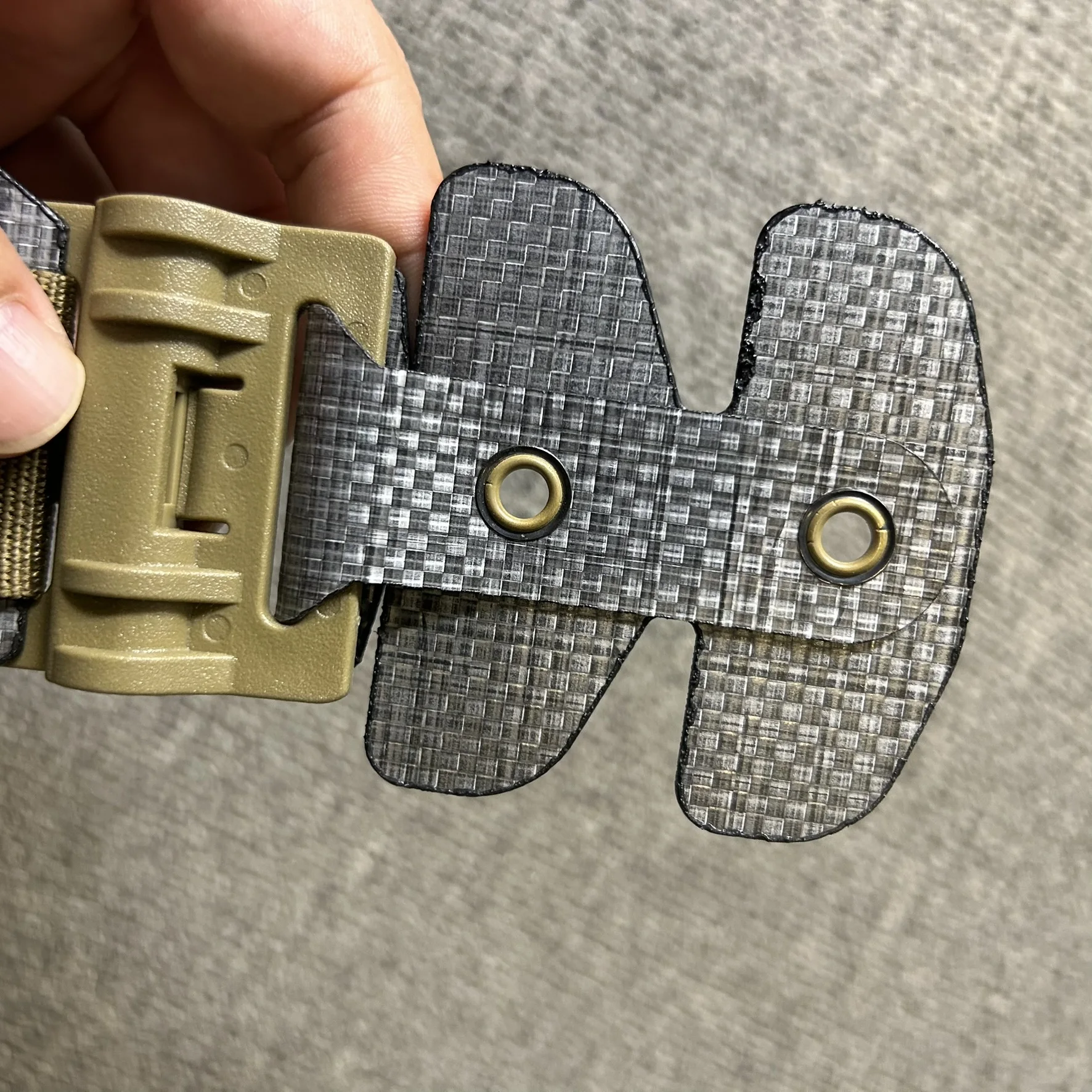 1 pieza ferro 3 pulgadas АС cinturón de asalto hebilla adaptadora de montaje lateral - imagen 3