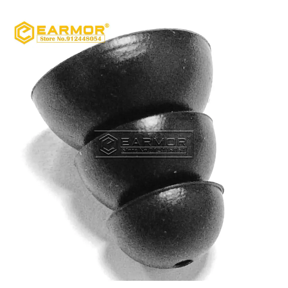 EARMOR-tapones para los oídos de repuesto de silicona, accesorios para M20 y M20T, tapa para auriculares internos de silicona de tres capas - imagen 5