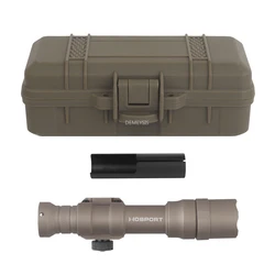 Linterna de caza al aire libre 800 lúmenes táctica CS Scout luz Rifle tiro linterna LED Airsoft pistola caja protectora de luz