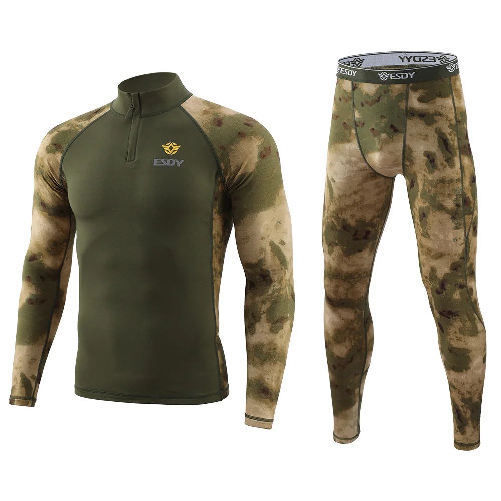 Vista frontal del conjunto camuflaje