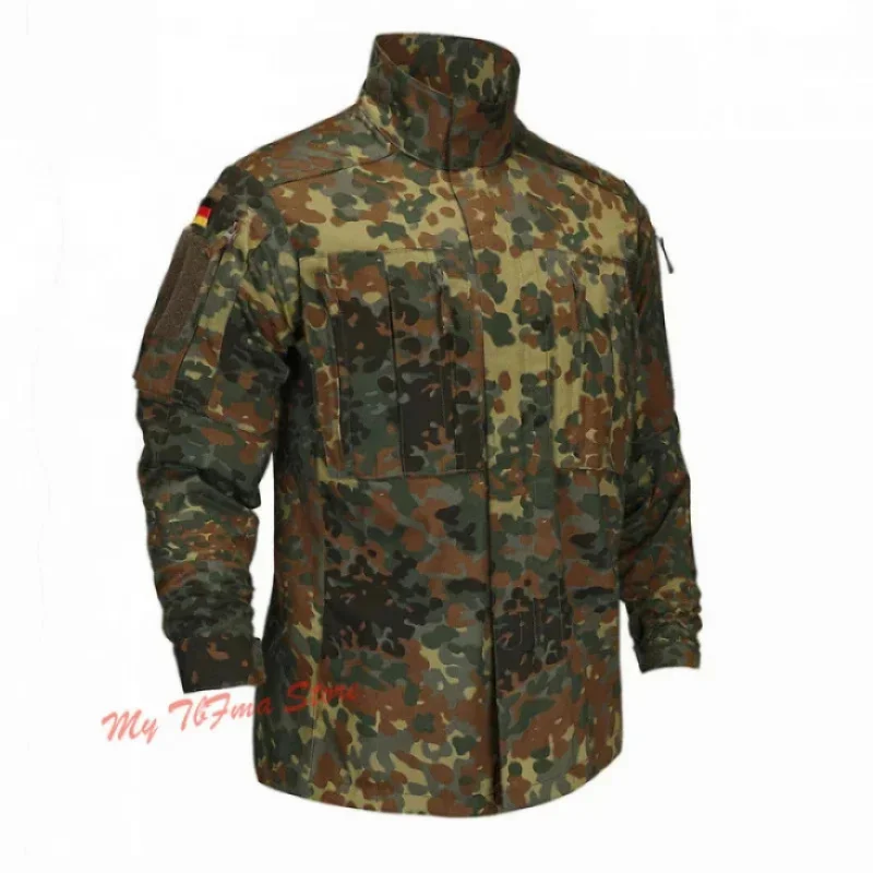 Chaqueta táctica alemana KSK Flecktarn, camisa De combate De camuflaje para todo terreno, Tops y pantalones De entrenamiento antiinfrarrojos De Ban - imagen 3
