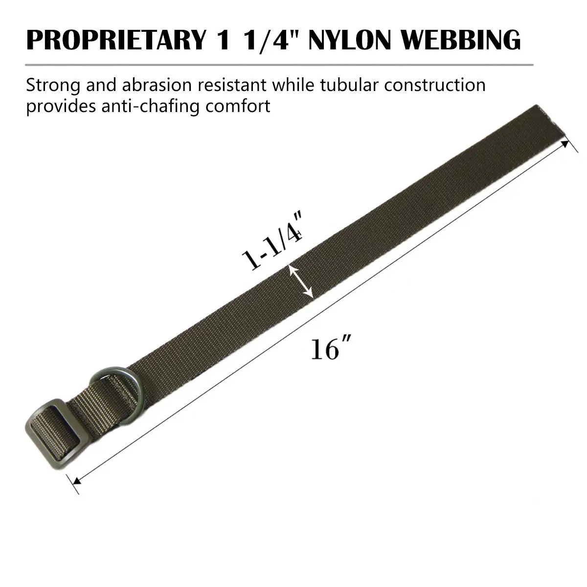 Adaptador de eslinga de pistola táctica, resistente, bucle de anillo en D, accesorio de correa para el hombro, correa de nailon con bucle de anillo en D para caza, 1,25" - imagen 2