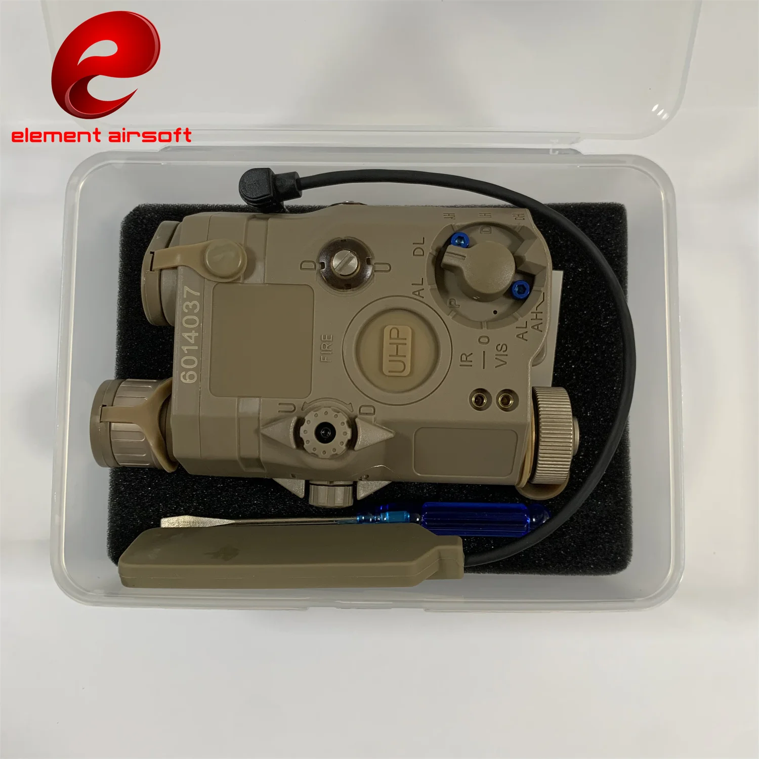 Táctico Airsoft UHP AN PEQ 15 PEQ-15 LA5C punto rojo verde indicador láser IR arma explorador LED AR15 luz ajuste riel de 20MM - imagen 4