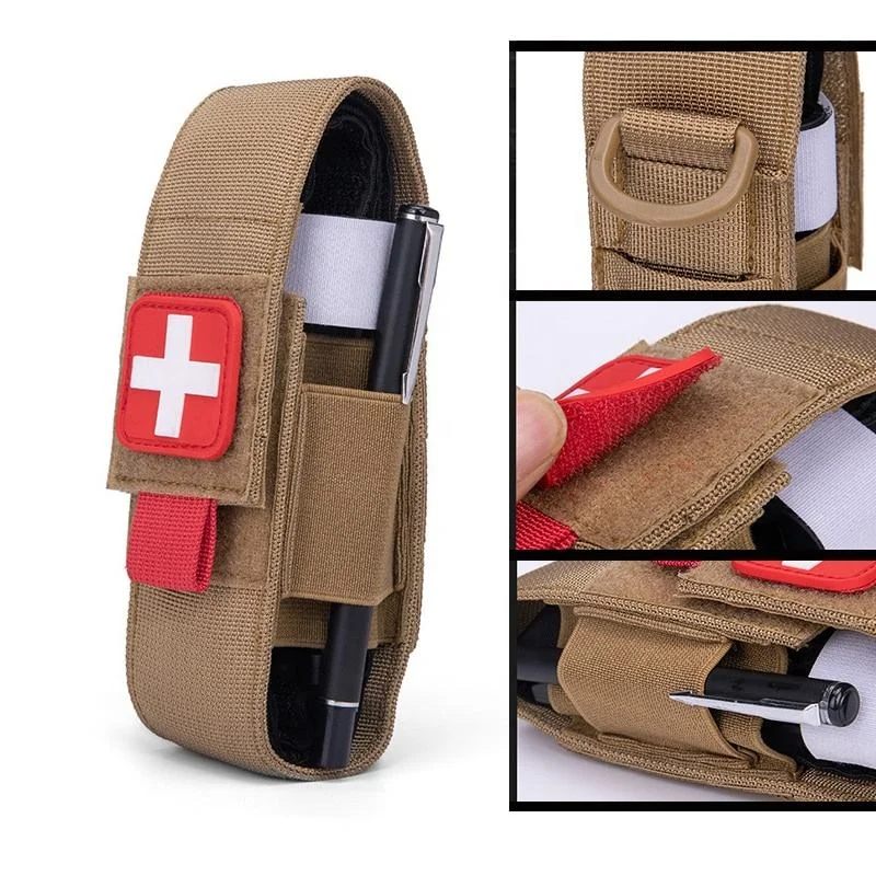 Mejora el soporte de torniquete Molle, bolsa de torniquetes, pequeña bolsa de trauma IFAK para emergencias tácticas - imagen 2