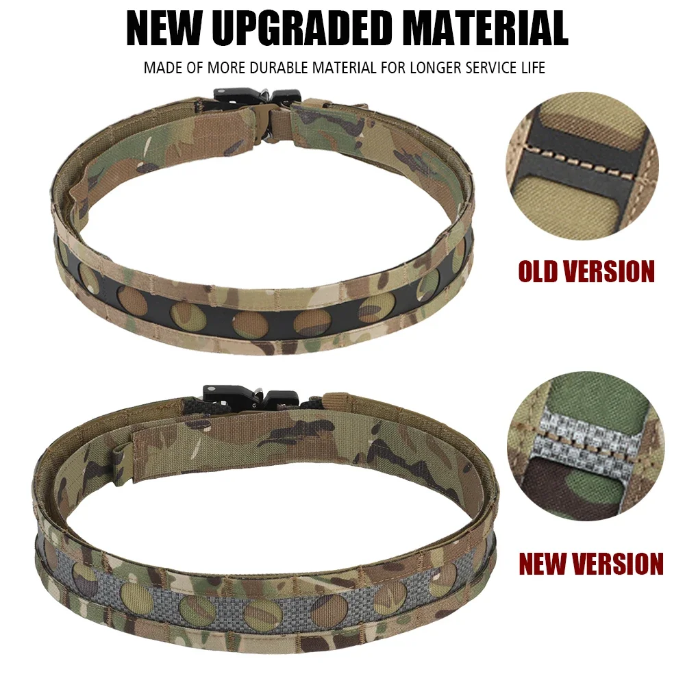 Cinturón táctico estilo Ferro Bison, cierre de cintura, liberación rápida, doble hebilla, pretina interior y exterior - imagen 2