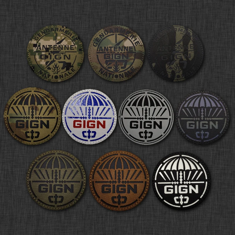 Accesorios para bolsa al aire libre, brazalete de fuerzas especiales francesas, chaleco táctico, ventilador militar reflectante, moral, mochila DIY, parche de gancho - imagen 4