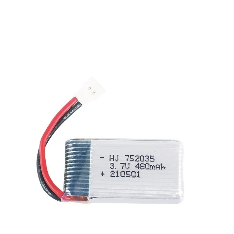 Batería Lipo H31 de 3,7 V, 480mAh, 752535, cargador para H107, H31, KY101, E33C, E33, Drone RC, helicóptero, piezas de repuesto, 3,7 V - imagen 4