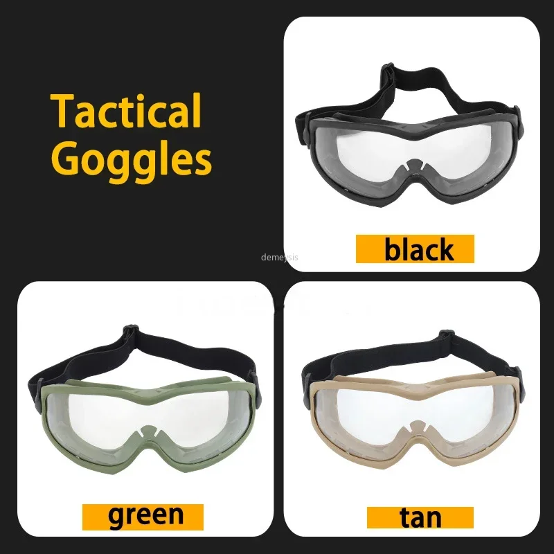 Airsoft gafas protectoras tácticas para Paintball, gafas a prueba de viento para caza al aire libre, senderismo, motocicleta - imagen 5