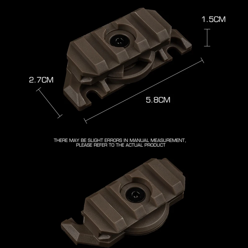 TEAM WENDY 3.0 Tipo Adaptador de lámpara para casco 360 °   Accesorio para casco de caza con rotación multiángulo Acitividades de rescate al aire libre - imagen 4