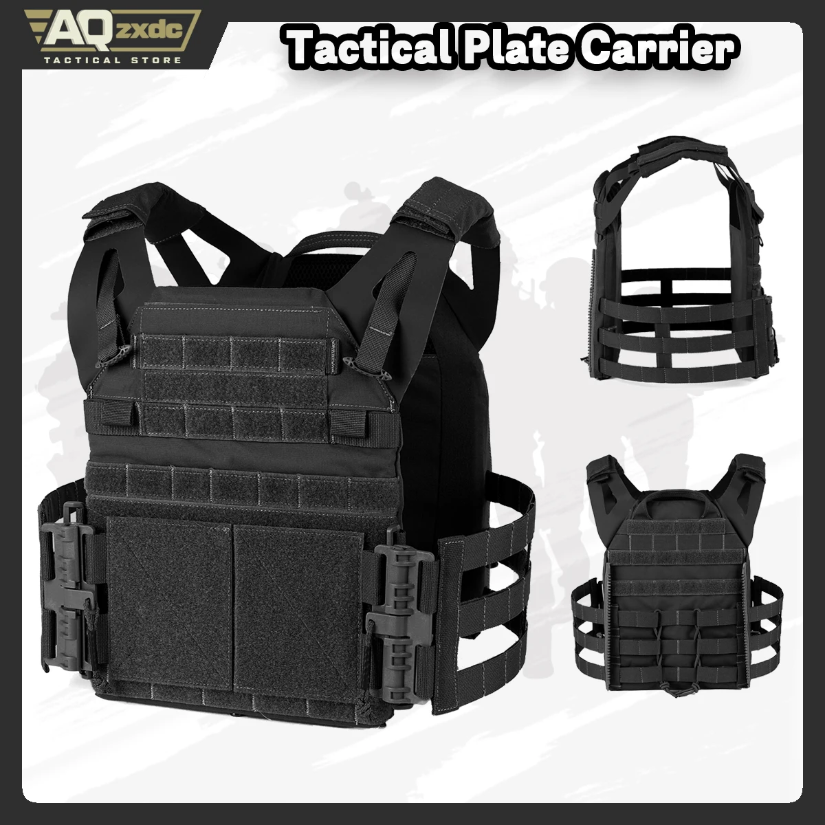 AQ zxdc PTT Molle equipo táctico caza tiro Chaleco táctico portador de placa JPC2.0 Chaleco táctico para Airsoft Cs juego de guerra